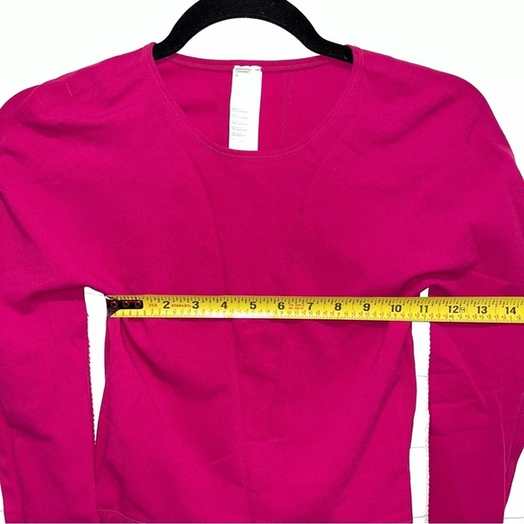 Fabletics Corey SculptKnit® Long-Sleeve Top in Very Berry Size Small - Picture 13 of 13